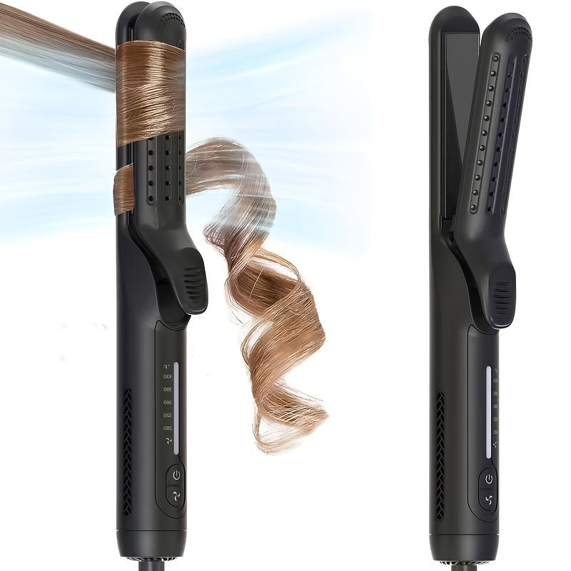 2-in-1 Air Flow Curling Iron & Hair Straightener
