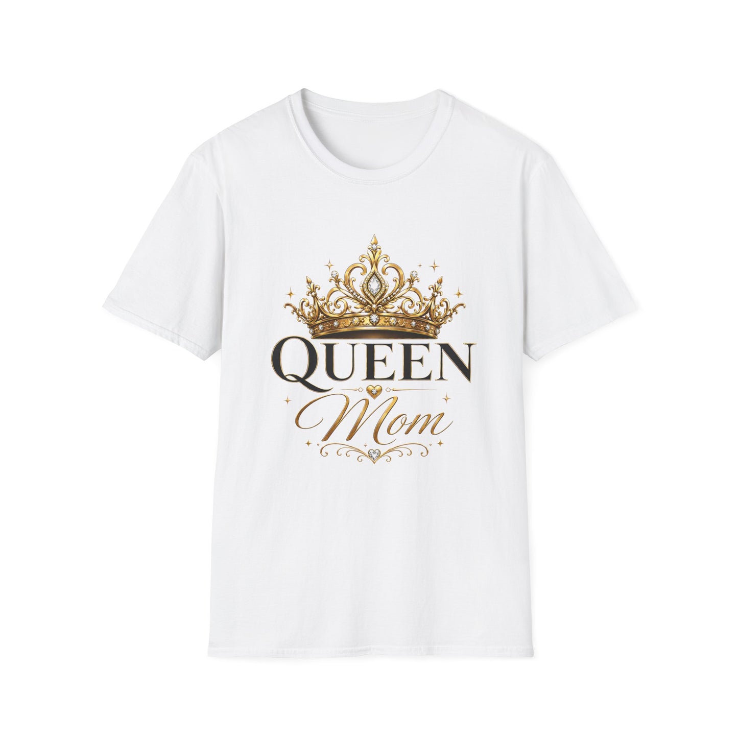 Queen Mom T-Shirt - Crown Graphic Mother's Tee