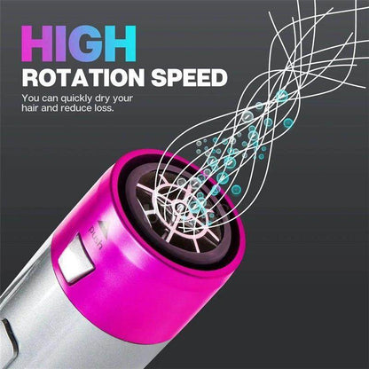 6 in 1 Professional Hot Air Styler & Blow Dryer Brush, Powerful Air Curling Wrap Styler