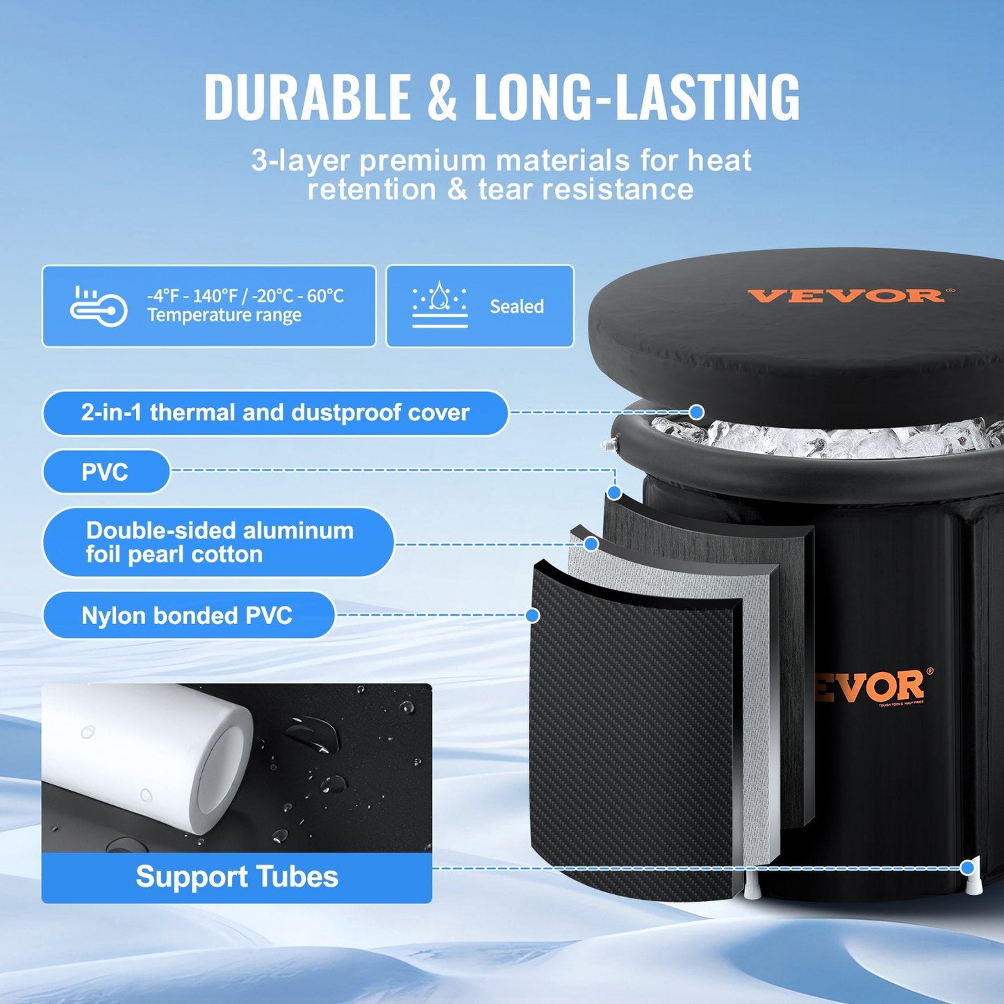 portable ice bath tub For Athletes: Cold Water Therapy Plunge Tub