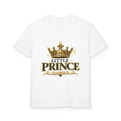 Little Prince Kids T-Shirt — Gold Crown Graphic Tee