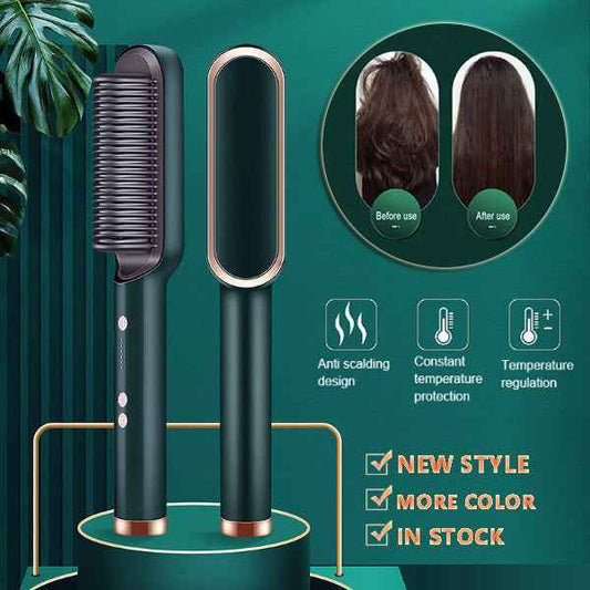 2 in 1 hair straightener curler Hot Comb