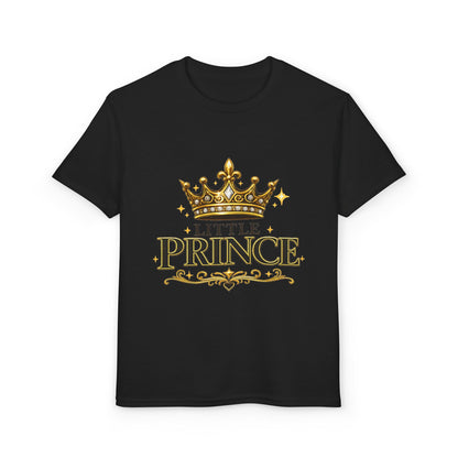 Little Prince Kids T-Shirt — Gold Crown Graphic Tee