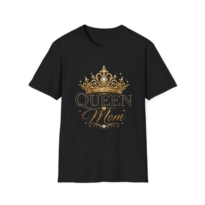 Queen Mom T-Shirt - Crown Graphic Mother's Tee