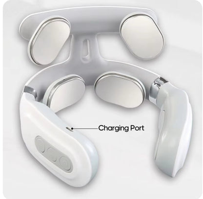 Premium 4-Head Cervical Massager with Adjustable Strength – Neck & Shoulder Relief