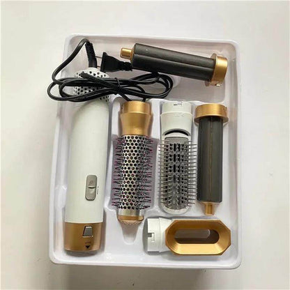 6 in 1 Professional Hot Air Styler & Blow Dryer Brush, Powerful Air Curling Wrap Styler