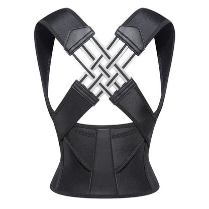 Black posture corrector on a white background