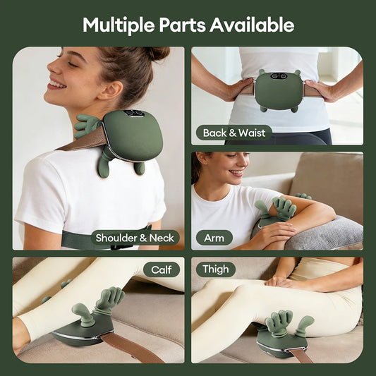 GlowMotionFit™ 4D Smart Neck & Shoulder Massager with Heat Therapy