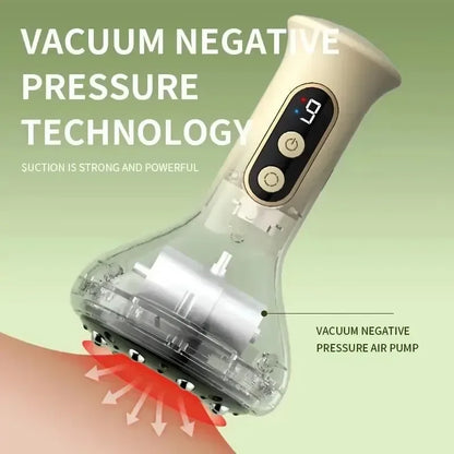 Electric Cupping Massager – 9-Level Adjustable Suction Heat & Light Therapy
