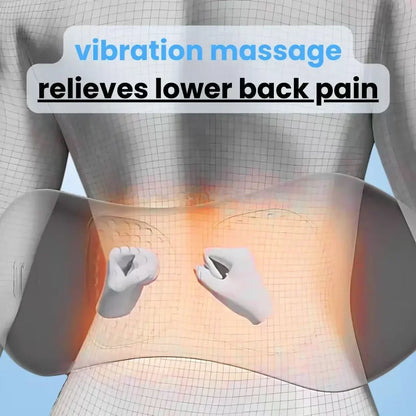 3-in-1 Back Massager for Pain Relief:  Heated Shiatsu Lumbar Pillow