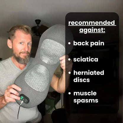 3-in-1 Back Massager for Pain Relief:  Heated Shiatsu Lumbar Pillow