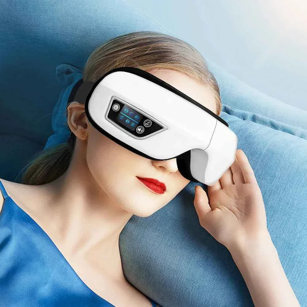 6D Smart Vibration Eye Massager Airbag Compress Eye Care Instrument Bluetooth Music Eye Massage Sleepping Mask Eye Relax Fatigue