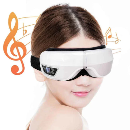 6D Smart Vibration Eye Massager Airbag Compress Eye Care Instrument Bluetooth Music Eye Massage Sleepping Mask Eye Relax Fatigue