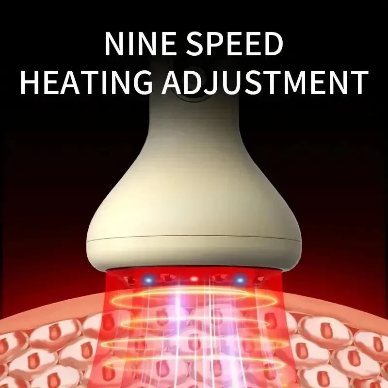 Electric Cupping Massager – 9-Level Adjustable Suction Heat & Light Therapy
