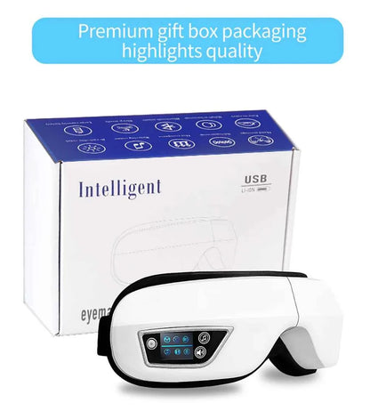 6D Smart Vibration Eye Massager Airbag Compress Eye Care Instrument Bluetooth Music Eye Massage Sleepping Mask Eye Relax Fatigue