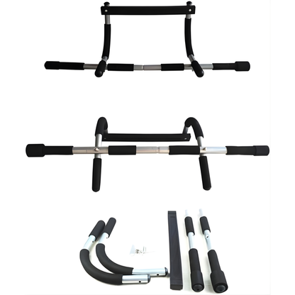 Set of adjustable Doorway Pull-Up Bar on a white background