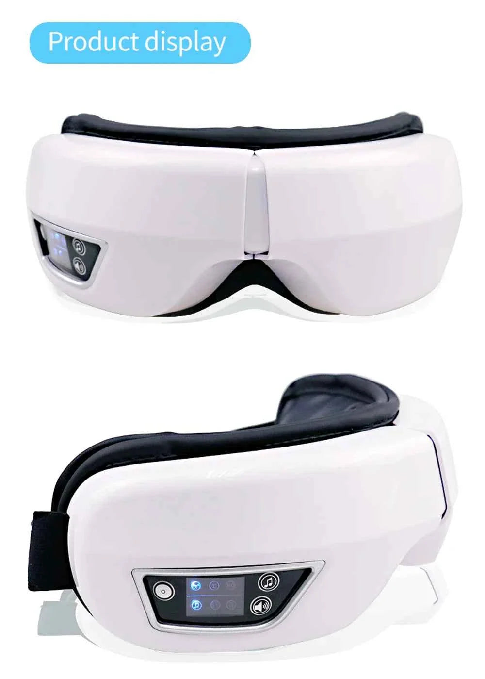 6D Smart Vibration Eye Massager Airbag Compress Eye Care Instrument Bluetooth Music Eye Massage Sleepping Mask Eye Relax Fatigue