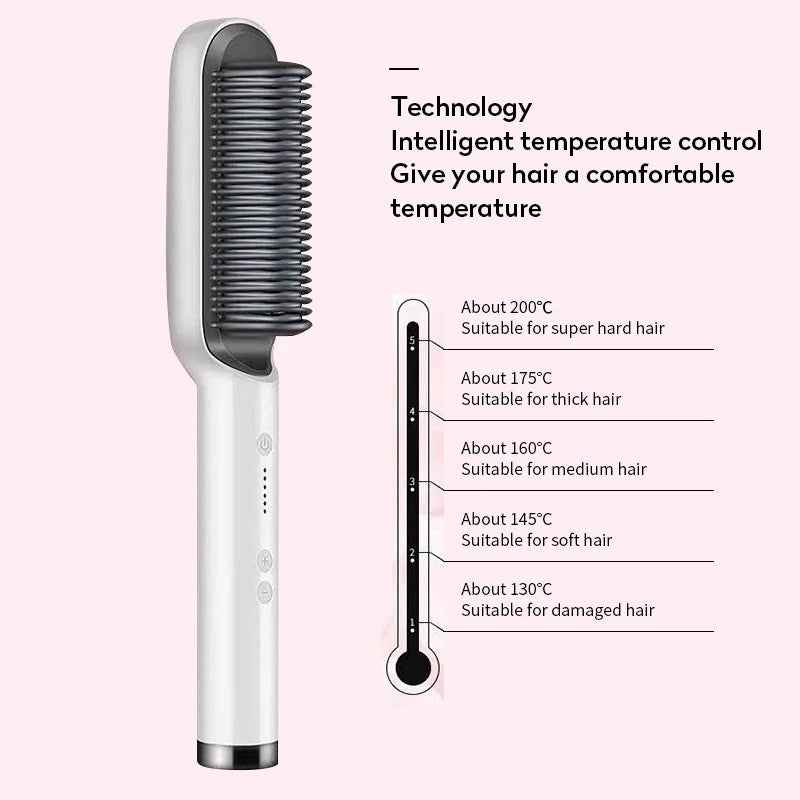 2 in 1 hair straightener curler Hot Comb