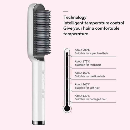 2 in 1 hair straightener curler Hot Comb