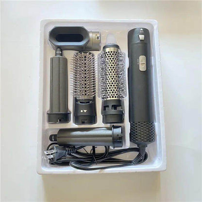 6 in 1 Professional Hot Air Styler & Blow Dryer Brush, Powerful Air Curling Wrap Styler
