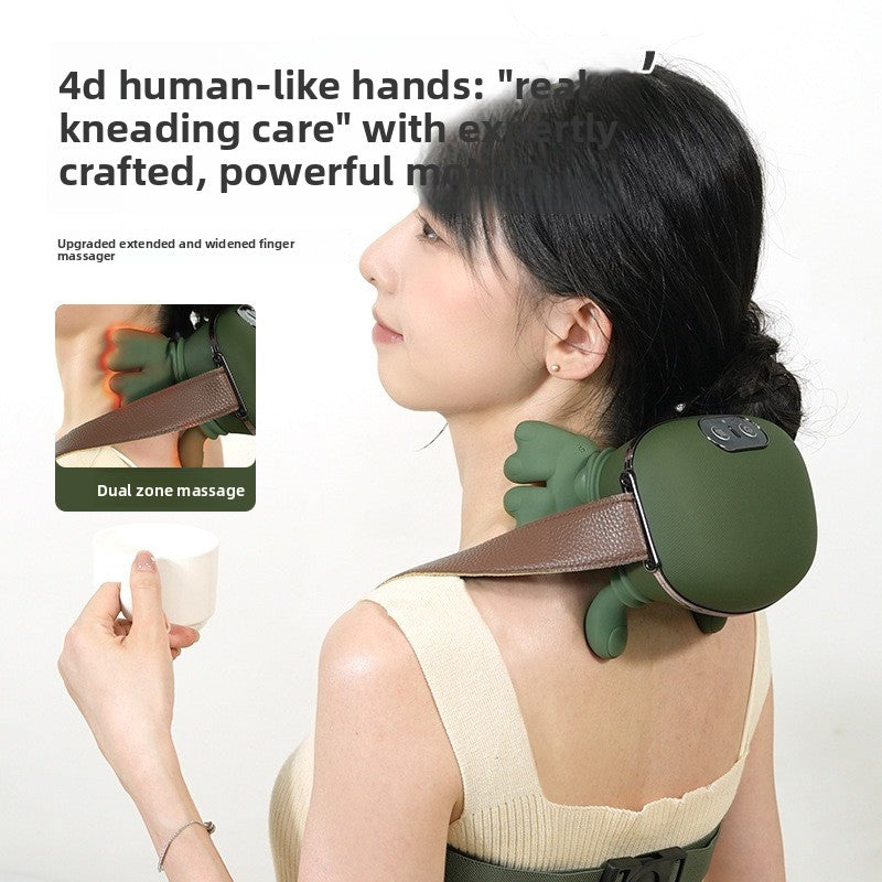 GlowMotionFit™ 4D Smart Neck & Shoulder Massager with Heat Therapy