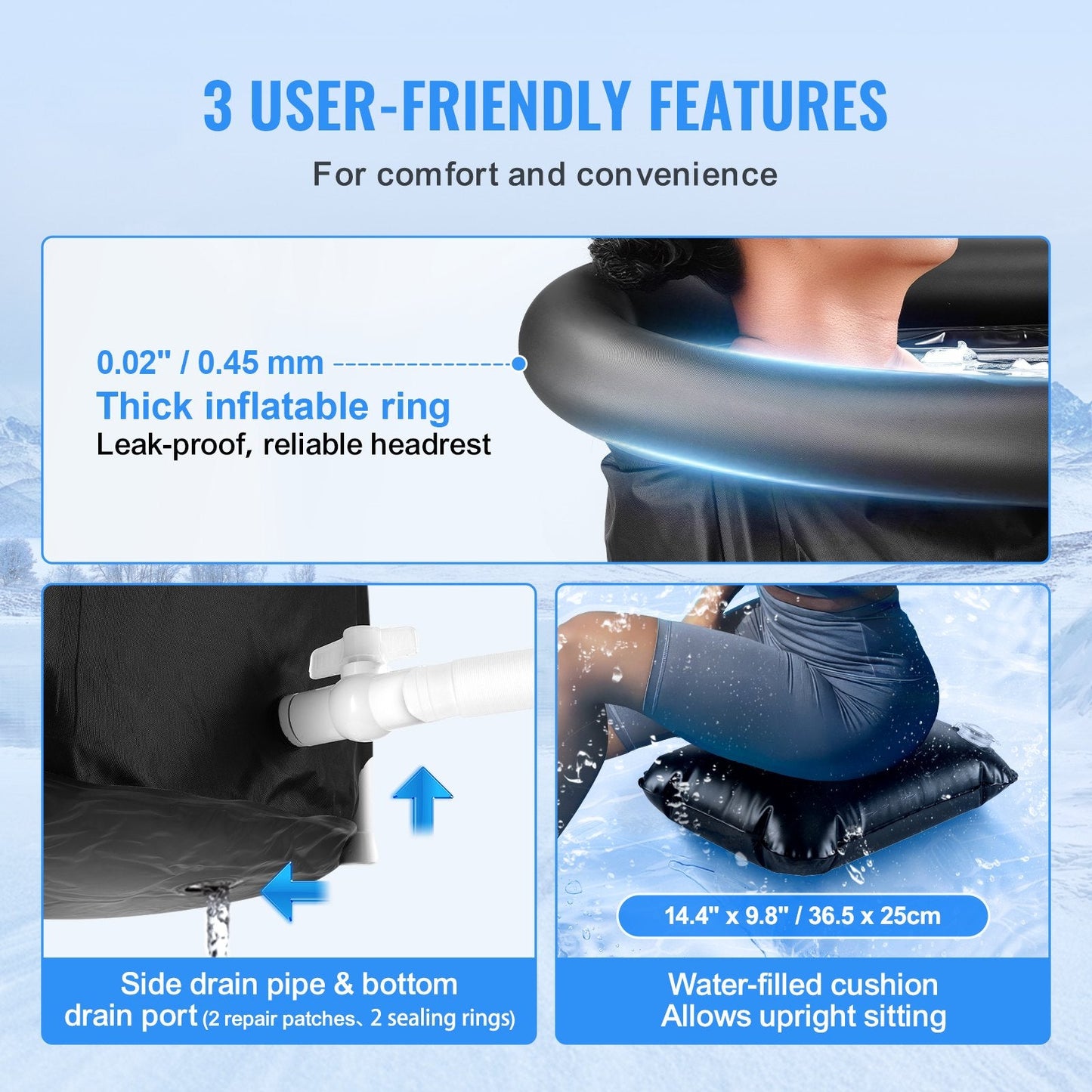 portable ice bath tub For Athletes: Cold Water Therapy Plunge Tub