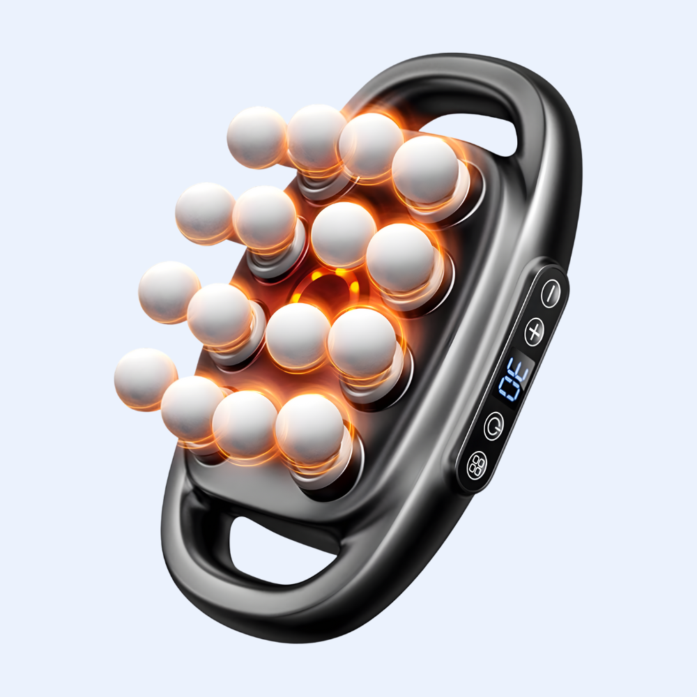 16 Massage Gun Ball Head Deep Tissue Massager – 6 Speed Handheld