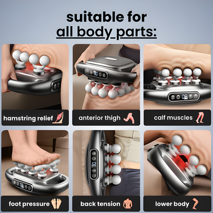 16 Massage Gun Ball Head Deep Tissue Massager – 6 Speed Handheld